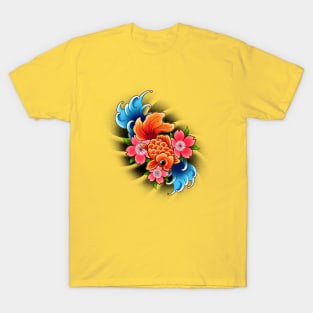 Neo trad Japanese goldfish T-Shirt